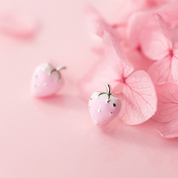 Jewelry - Pink Strawberry Earrings